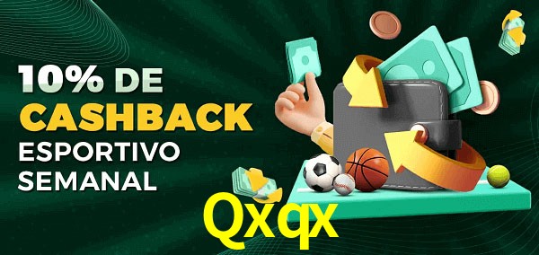 10% de bônus de cashback na Qxqx